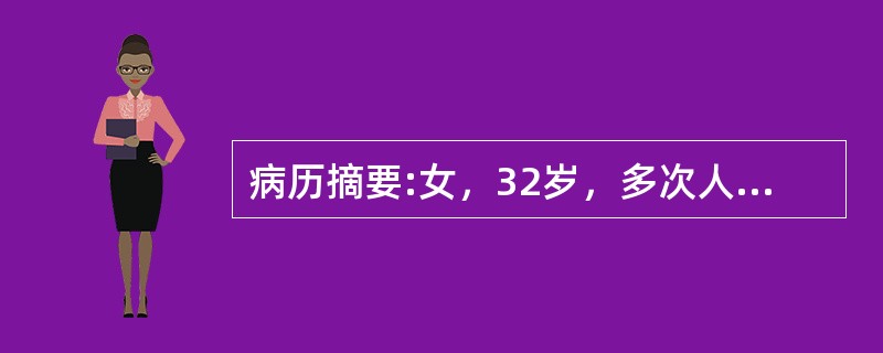 病历摘要:女，32岁，多次人工流产，3个月前行末次人流，有周期性下腹痛，无月经来潮关于人工流产正确的是