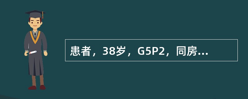 患者，38岁，G5P2，同房后出血已6次，伴血性白带增多，呈水样。检查宫颈轻度糜烂，有接触性出血。宫颈刮片细胞学检查为CINⅢ级，宫颈活检证实为宫颈癌Ⅰa期。患者情绪消沉、失眠、哭泣。嘱患者排尿的时间