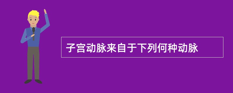 子宫动脉来自于下列何种动脉