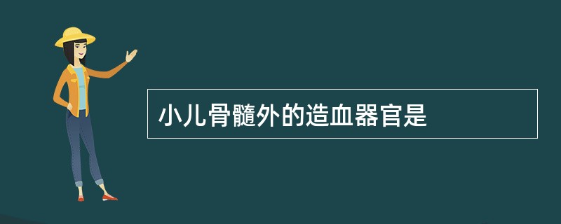 小儿骨髓外的造血器官是