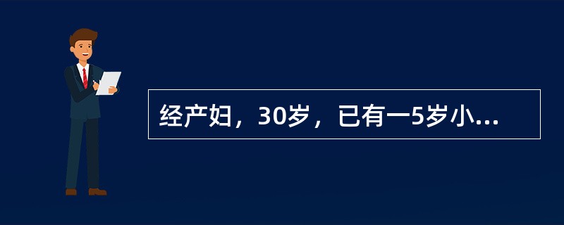 经产妇，30岁，已有一5岁小孩，放置IUD4年，停经50天，恶心、呕吐1周，妇科检查，子宫如孕7周大小，质软，双附件未见异常，尿β-HCG＞25U/L，尿酮体(±)。B超检查，宫内见妊娠囊及节育环，恰