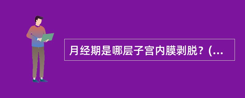 月经期是哪层子宫内膜剥脱？(　　)