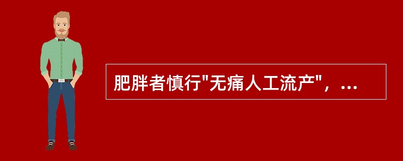 肥胖者慎行"无痛人工流产"，体重指数标准为
