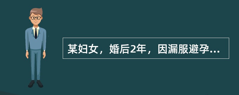 某妇女，婚后2年，因漏服避孕药后停经50天，妊娠试验阳性，阴道出血3天，略少于月经量，下列处理哪项最佳