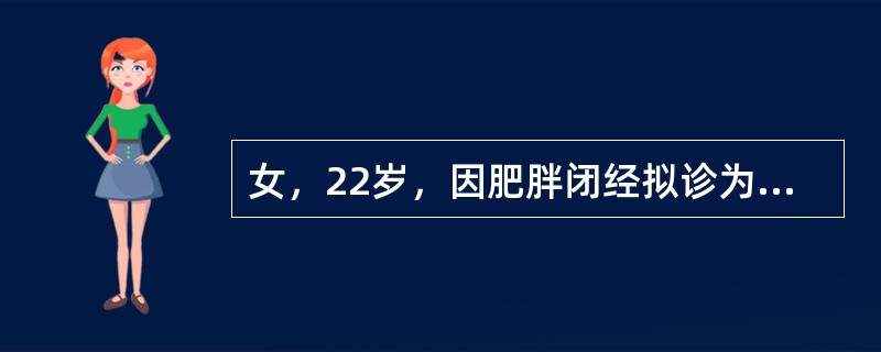女，22岁，因肥胖闭经拟诊为多囊卵巢综合征。最常见的临床表现是