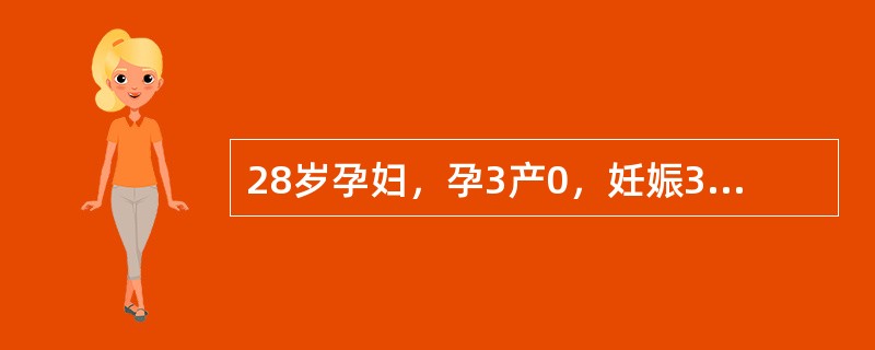 28岁孕妇，孕3产0，妊娠34周，第1胎人工流产，第2胎为脊柱裂畸形于妊娠24周时引产。此次妊娠早期无明显异常情况。妊娠32周时B超检查提示：羊水偏多，胎儿大于妊娠月份，未见明显畸形。孕妇体型肥胖，有