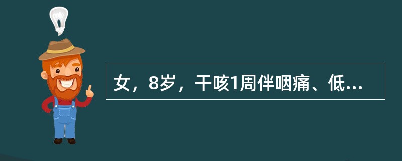 女，8岁，干咳1周伴咽痛、低热。查体:右下肺呼吸音减弱，无明显干、湿啰音。肺部X线示两下肺呈云雾状浸润影。欲尽快明确诊断，下一步做何种检查