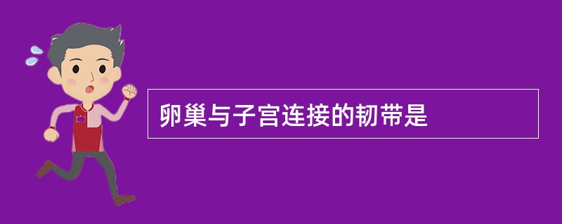 卵巢与子宫连接的韧带是