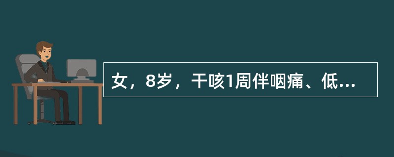 女，8岁，干咳1周伴咽痛、低热。查体:右下肺呼吸音减弱，无明显干、湿啰音。肺部X线示两下肺呈云雾状浸润影。该患儿最可能的诊断是