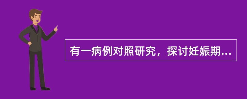 有一病例对照研究，探讨妊娠期母亲的各种暴露史与先天性畸少报了她们的吸烟情况，而那些对照儿童的母亲，其报告就要准确些。这是一种