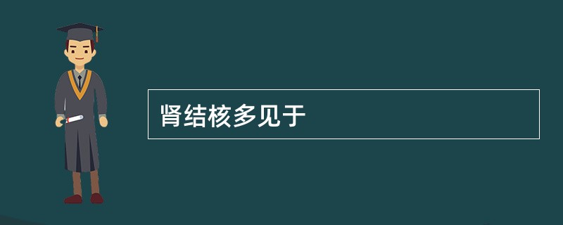 肾结核多见于