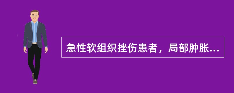 急性软组织挫伤患者，局部肿胀剧痛，不可采用的治疗方法是()