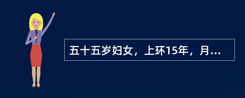 五十五岁妇女，上环15年，月经紊乱1年，停经3月，子宫出血10余天，淋漓不尽有潮热，阵汗2个月，妇检；外阴阴道正常宫颈光滑，子宫水平位正常大小，双附件未及肿物。尿妊娠试验（-），该患者可能出现如下子宫