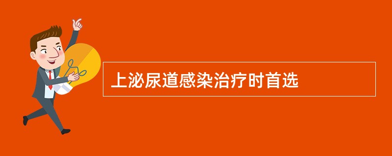 上泌尿道感染治疗时首选