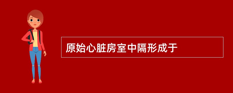 原始心脏房室中隔形成于