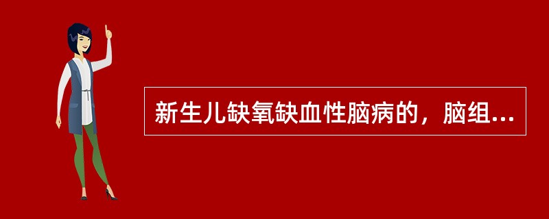 新生儿缺氧缺血性脑病的，脑组织的生化代谢改变为