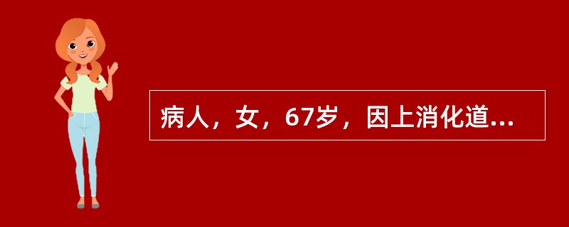 病人，女，67岁，因上消化道出血致低血容量休克，该病人最理想的体位为