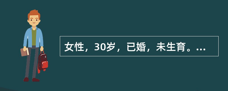 女性，30岁，已婚，未生育。停经2月余，阴道少量流血4天，今晨流血量较多，伴下腹隐痛而入院，检查：阴道少量血液，宫口闭，宫体大如孕2个月，双附件阴性，尿妊娠试（+），若出血量增加，腹痛加剧，检查：宫口