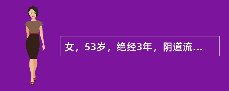 女，53岁，绝经3年，阴道流血3个月，查体子宫稍偏大，质软。对诊断最有价值的病史是