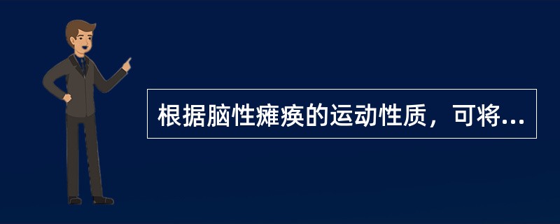 根据脑性瘫痪的运动性质，可将其分为