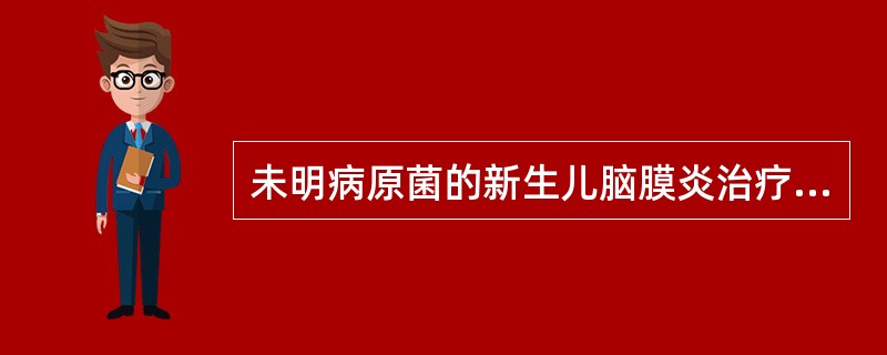 未明病原菌的新生儿脑膜炎治疗应选用哪个治疗方案