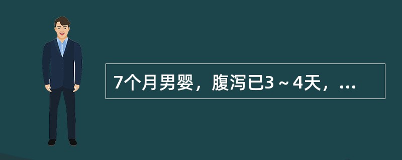 7个月男婴，腹泻已3～4天，大便8～9次／日，呈稀水样，伴呕吐1～2次／日。入院体检呈中度脱水，皮肤略干燥，弹性差，心音低钝。此患儿入院最重要的处理是