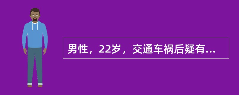 男性，22岁，交通车祸后疑有肾损伤。为尽快明确诊断，首选的辅助检查是