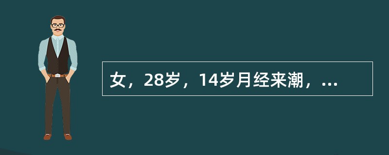 女，28岁，14岁月经来潮，周期正常现停经45天，阴道流血持续20天，时多时少，无腹痛。妇科检查：宫颈光滑，颈管内有透明分泌物做涂片见羊齿状结晶，子宫前位正常大小，附件未及。可能的诊断是