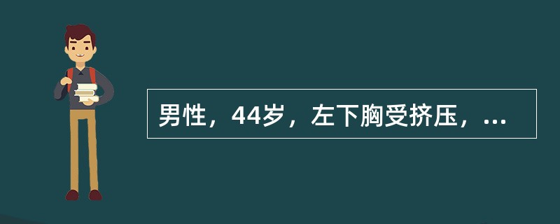 男性，44岁，左下胸受挤压，左8、9、10后肋骨折，脾破裂。面色苍白、四肢湿冷，脉搏120次／分，血压10.7/8kPa(80/60mmHg)。下列哪项治疗原则是正确的