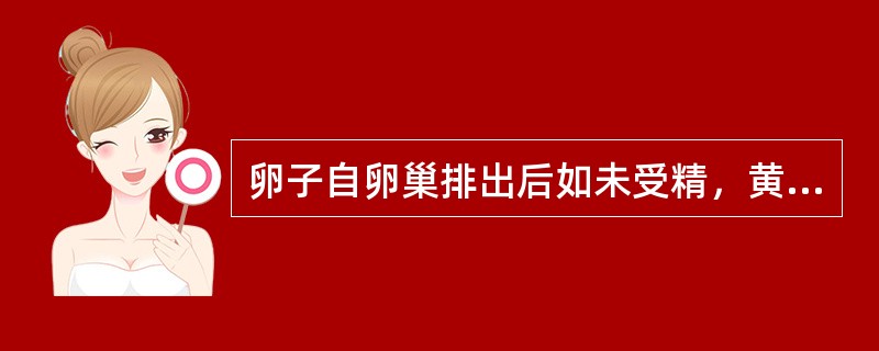 卵子自卵巢排出后如未受精，黄体开始萎缩，萎缩发生的时间是在排卵后