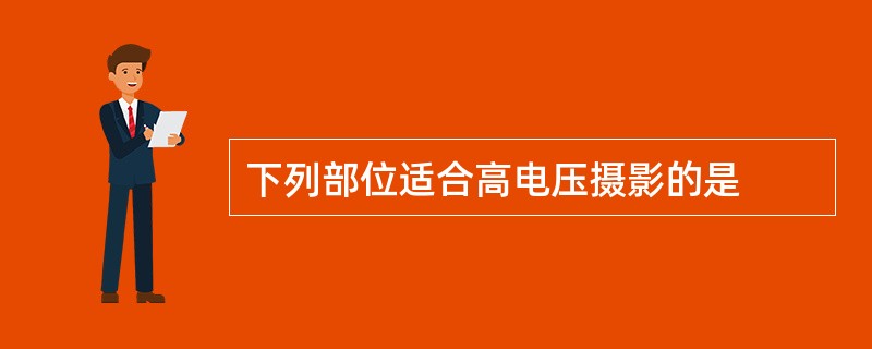 下列部位适合高电压摄影的是