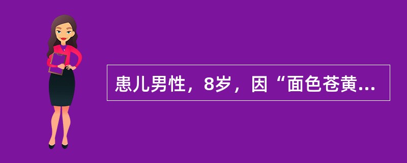 患儿男性，8岁，因“面色苍黄，唇淡甲白，神疲乏力，时感头晕，食欲不振”来诊。患者肌肉松弛，大便不调，舌质淡，苔白，脉细无力，指纹淡红。其治疗原则是