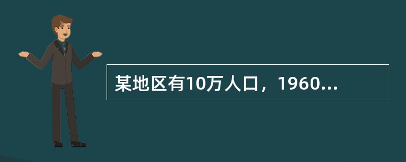 某地区有10万人口，1960年总死亡人数为1000名，已发现的结核病患者有300名，其中男性200名，女性100名。1960年死于结核病者60名，其中男性50名该地区粗死亡率为