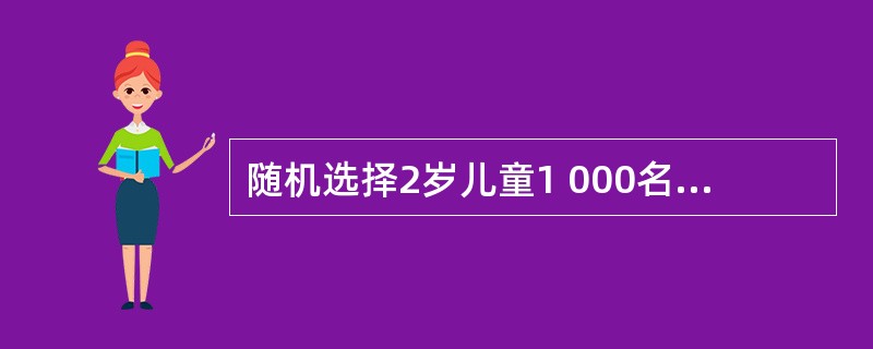 随机选择2岁儿童1 000名进行免疫接种预防某病的试验，观察10年，结果表明80％的免疫接种者未发病，由此研究者认为
