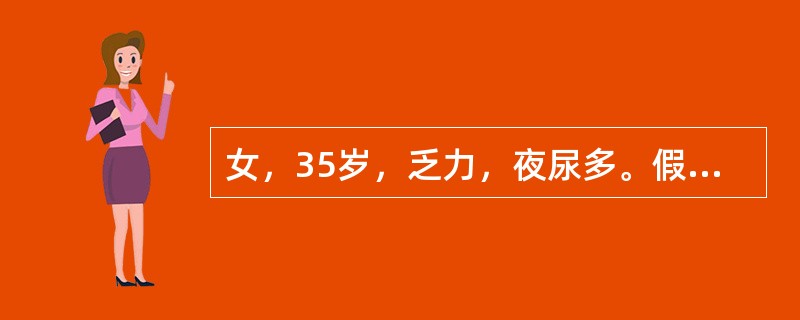 女，35岁，乏力，夜尿多。假如患者实验室检查发现血钾降低、肾素水平下降，同时表现为高血压、夜尿多、乏力，临床诊断考虑为哪种疾病