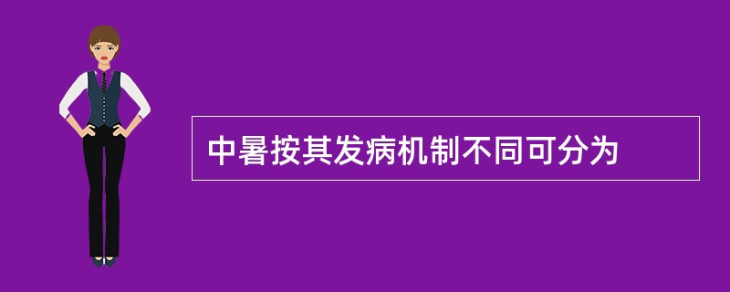中暑按其发病机制不同可分为 中暑按其发病机制不同可分为