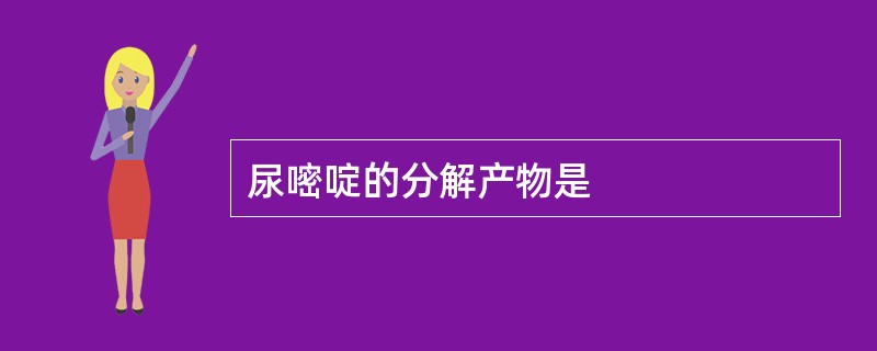 尿嘧啶的分解产物是