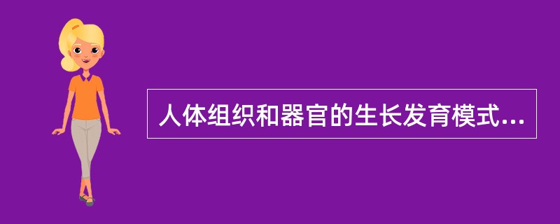 人体组织和器官的生长发育模式可分为