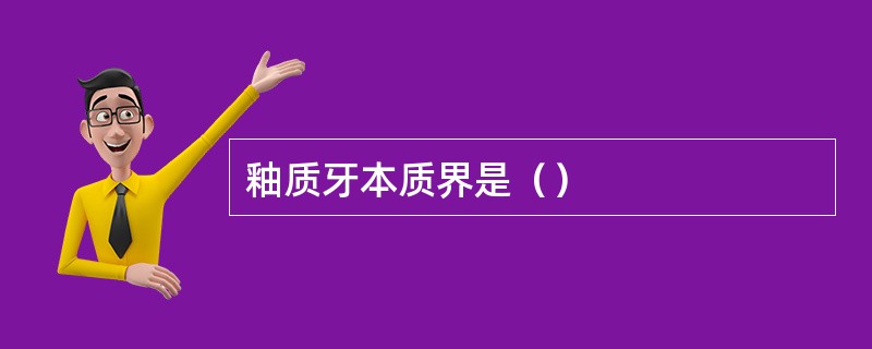 釉质牙本质界是（）