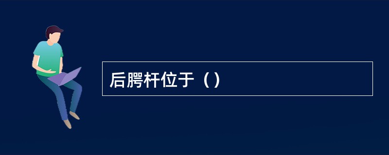 后腭杆位于（）