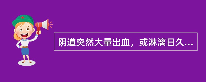 阴道突然大量出血，或淋漓日久，色深红，面赤口干，烦躁不寐，舌红，苔黄，脉滑数，治疗选方是(　　)。