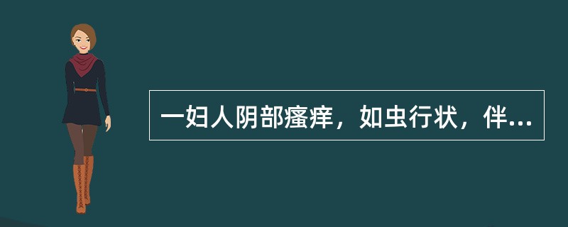 一妇人阴部瘙痒，如虫行状，伴有灼热疼痛，带下量多，色黄呈泡沫状，味腥臭，舌质红苔黄腻，脉滑数。首选方剂为