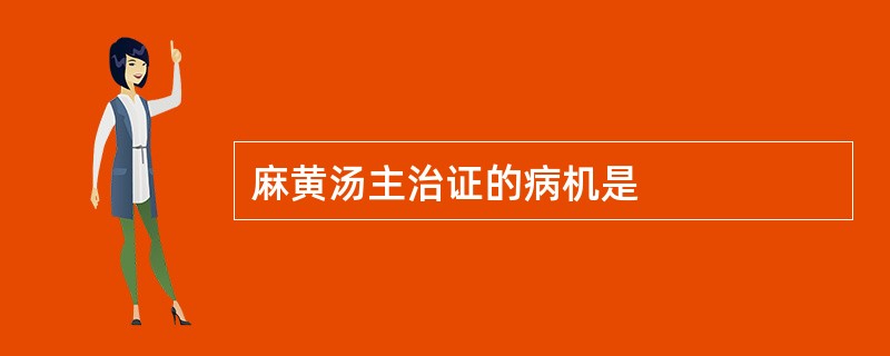 麻黄汤主治证的病机是