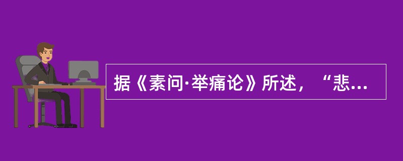 据《素问·举痛论》所述，“悲”所引的病机是