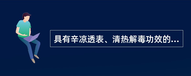 具有辛凉透表、清热解毒功效的方剂是