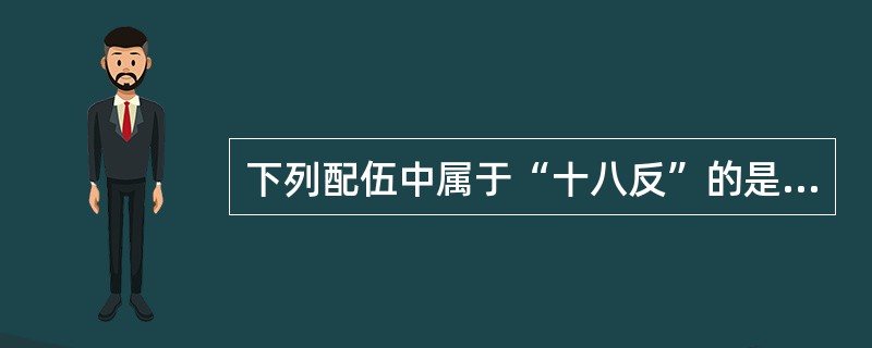 下列配伍中属于“十八反”的是（）