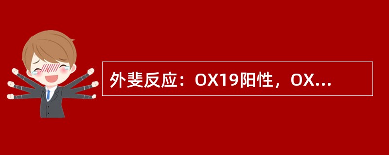 外斐反应：OX19阳性，OXk阴性，可能的诊断是