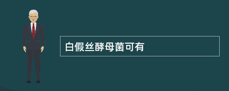 白假丝酵母菌可有