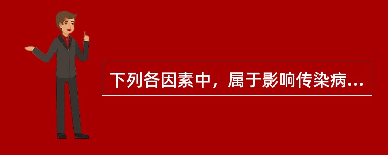 下列各因素中，属于影响传染病流行过程的自然因素是