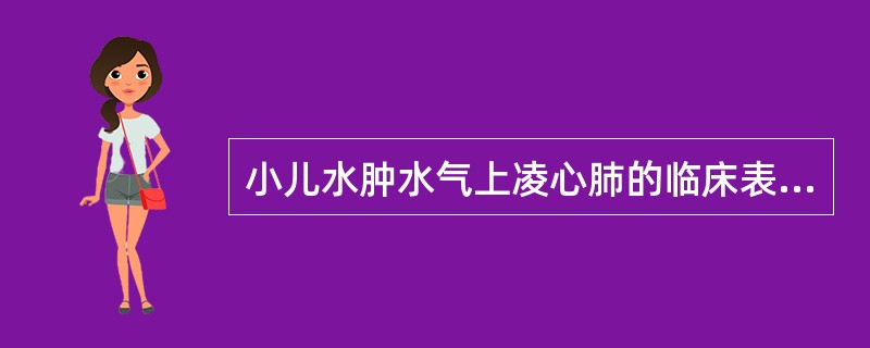 小儿水肿水气上凌心肺的临床表现有